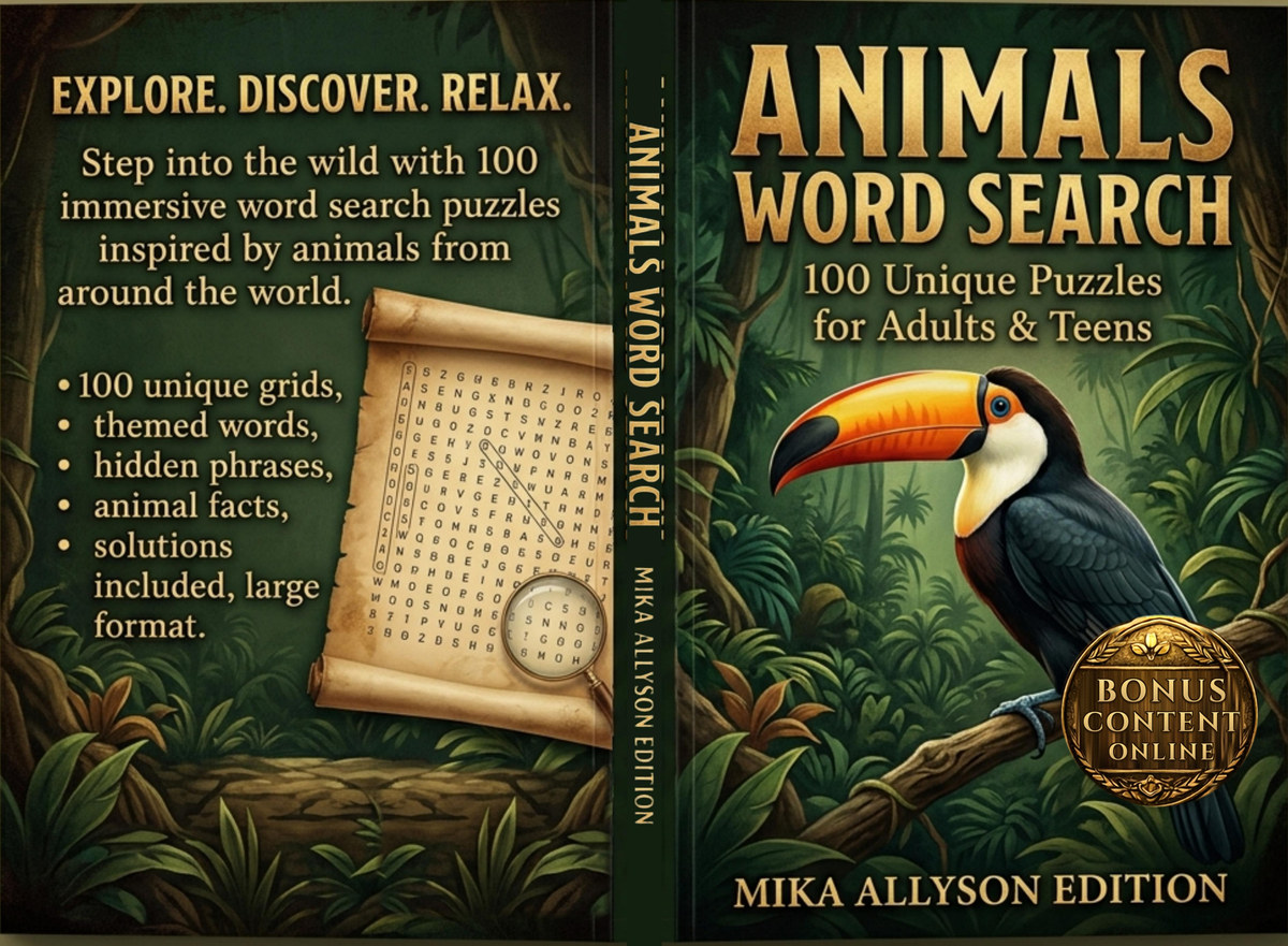 Animals Word Search Cover