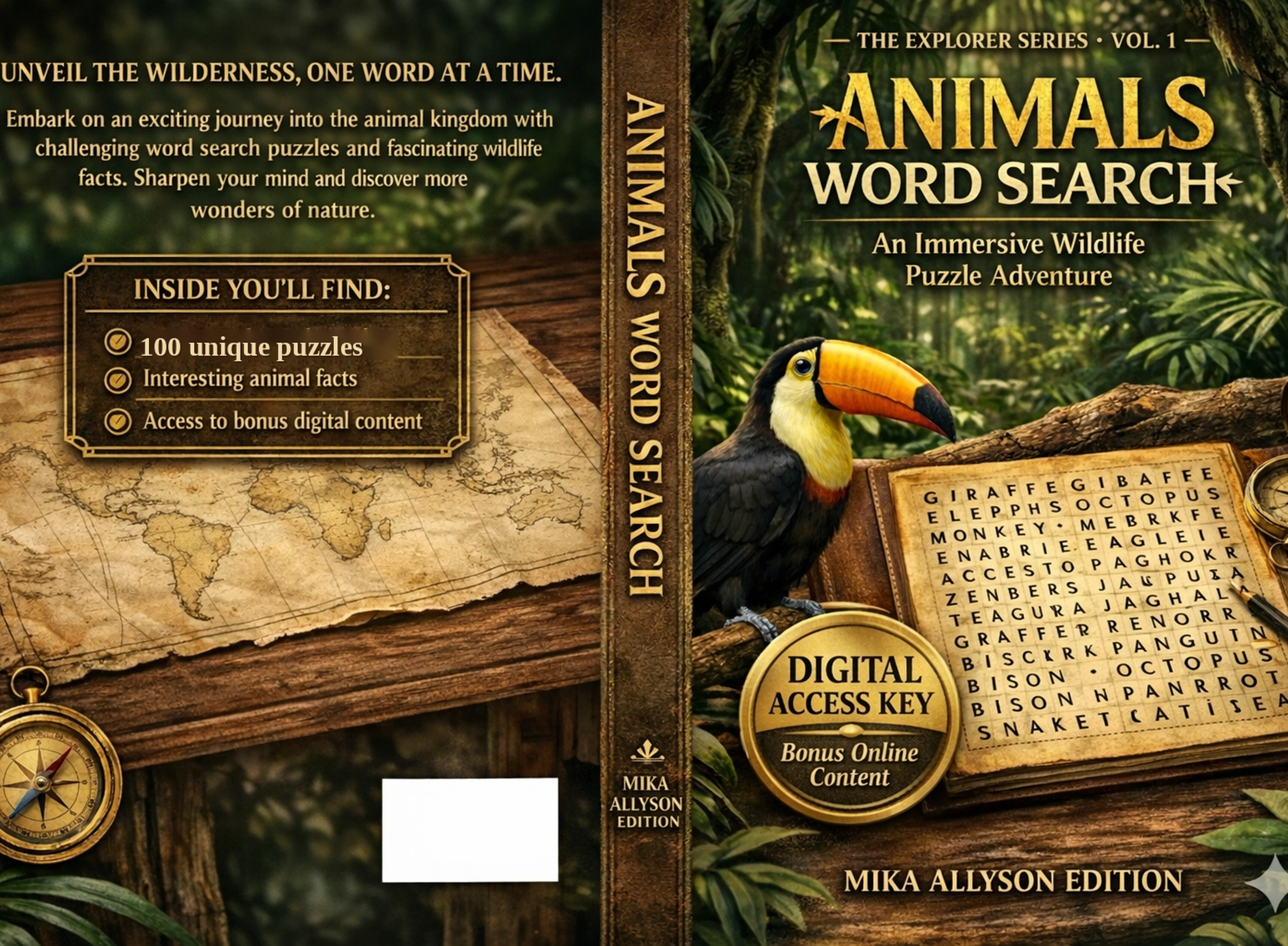 Animals Word Search Cover